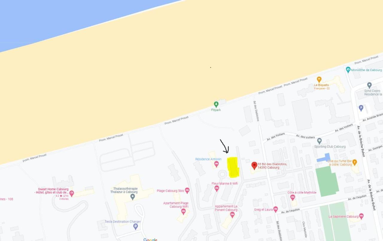 Cabourg T2 Front de Mer - Proche Thalasso Eksteriør bilde
